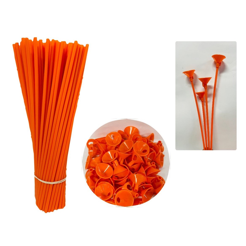 Porta bomba x 100 sencillo naranja 