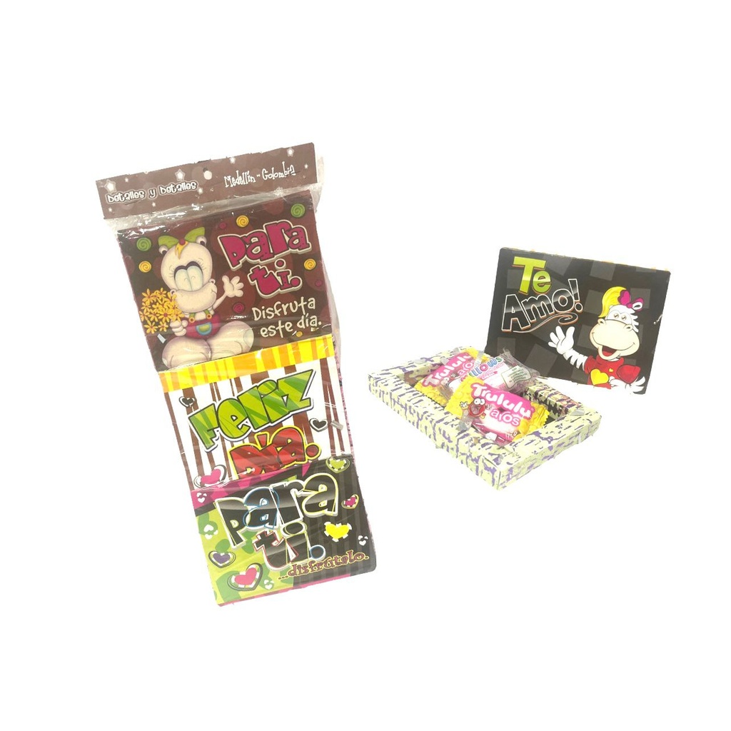 (CH006)Detalle cariñito chocolate dulzura pqt x6 