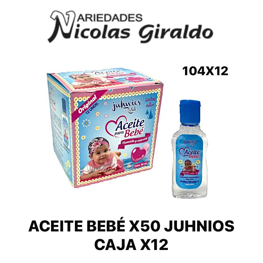 Aceite bebe x50ml juhnios cja x12
