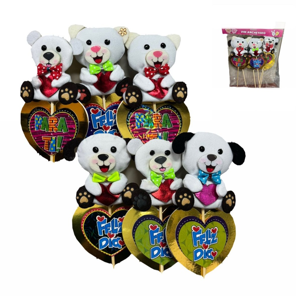 Detalle futuro paleta peluche aplique pqt x6