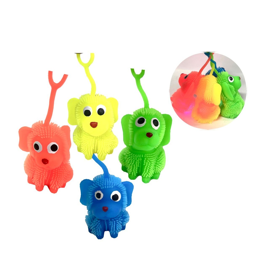 Bolitron perrito color neon 