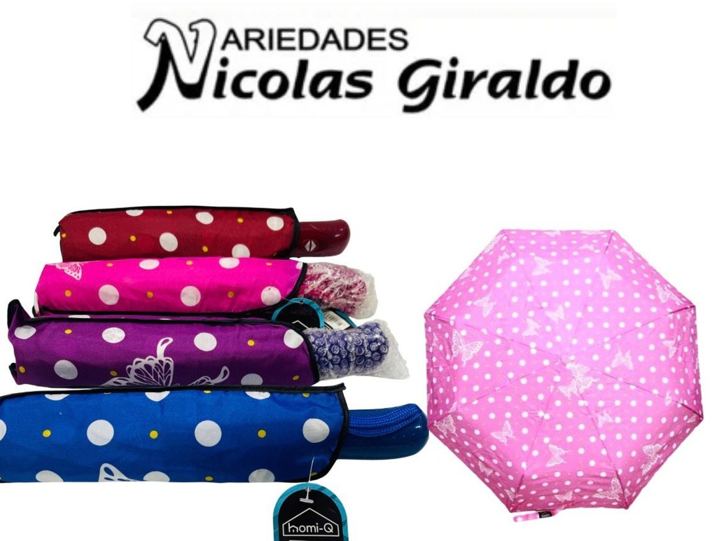 Sombrilla dama automatica homi-q sin filtro estampada