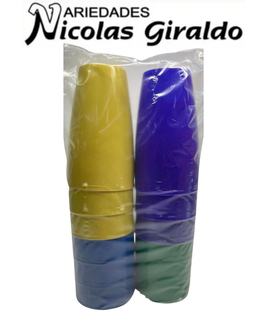 Vaso plastico 16oz redondo PQT X12