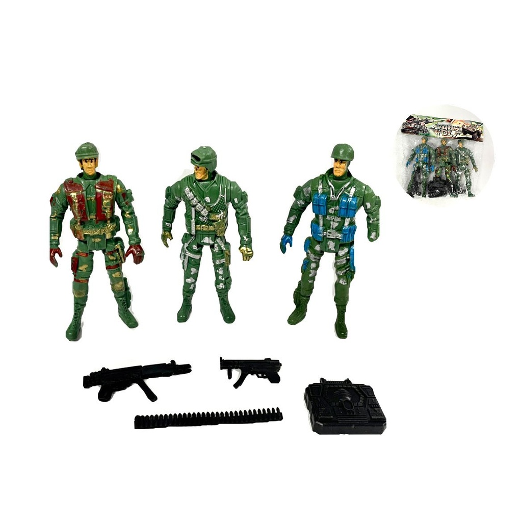 Soldado x3 en bolsa