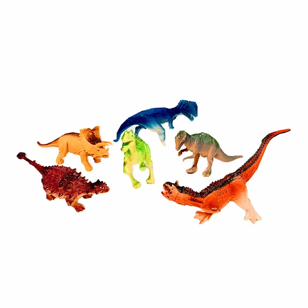@(AB-21)Animal dinosaurio x6 