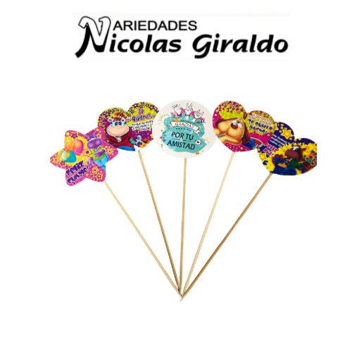 Pin topper paty x5 surtido