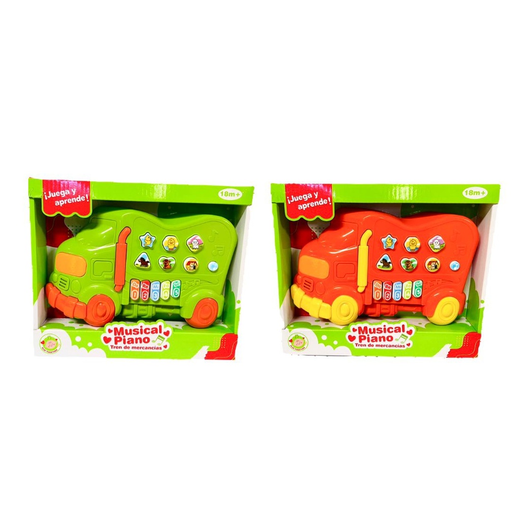 Piano infantil caja forma camion