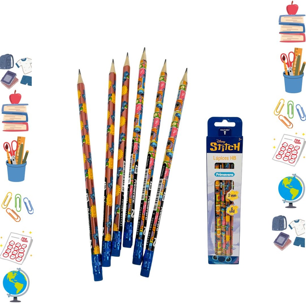 Lapiz primavera stitch x6 