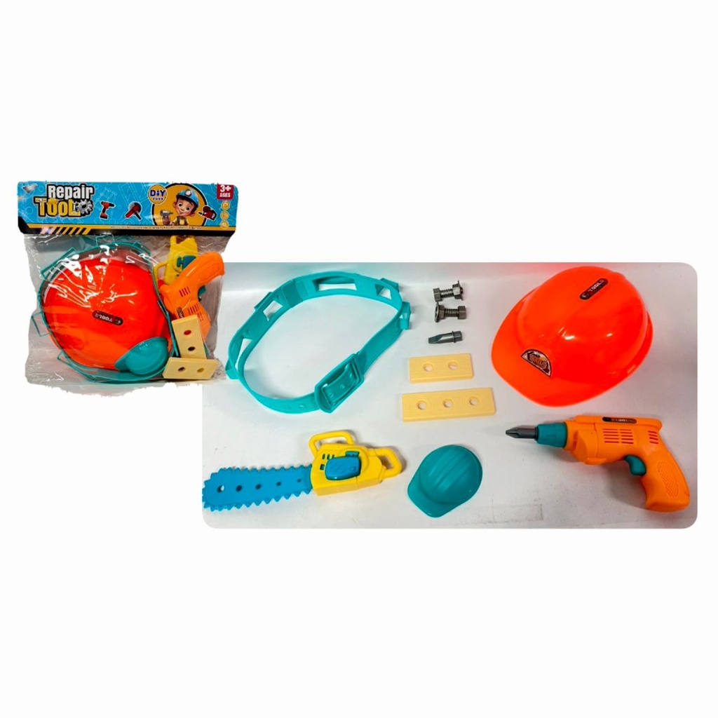 @Set de herramientas con casco