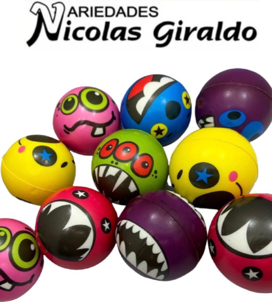 Pelota relajante colmillos pequeña x12  