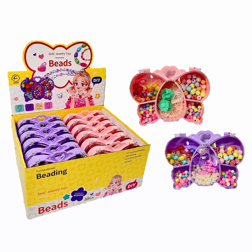 Set niña para hacer manilla estuche fino caja x12