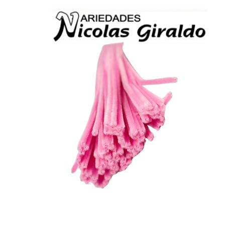 Limpia pipas escolar x100 rosado