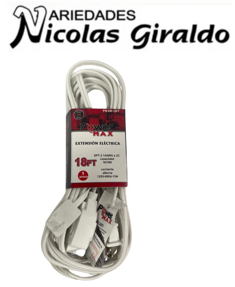 Extension blanca power max x18FT 