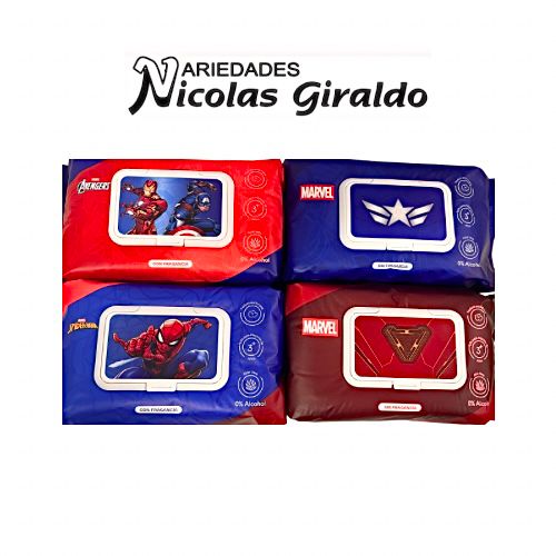 Pañitos humedos licencias niño x80 