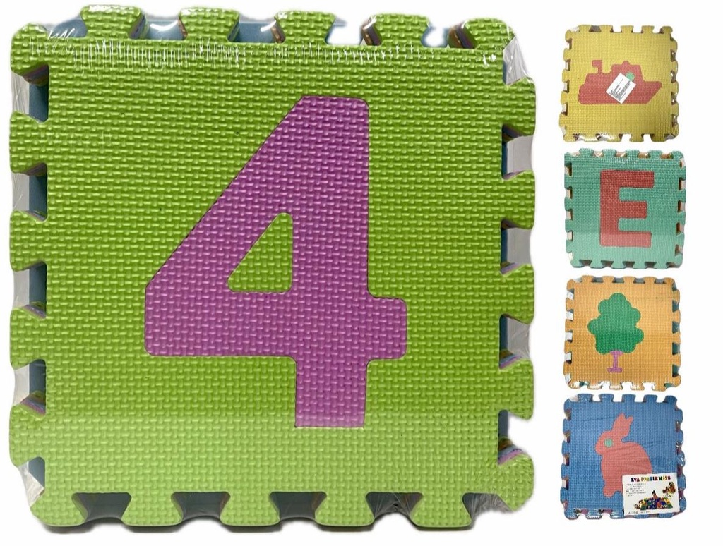 Tapete foamy grande 10 piezas números