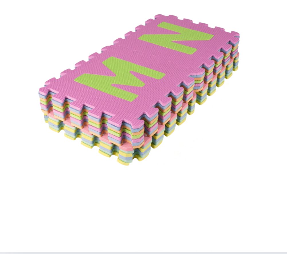 Tapete foamy grande 10 piezas letras