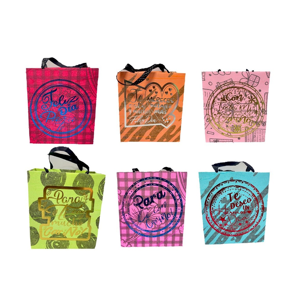 Bolsa regalo cariñito pqñ vertical novedad estampada PQT X12