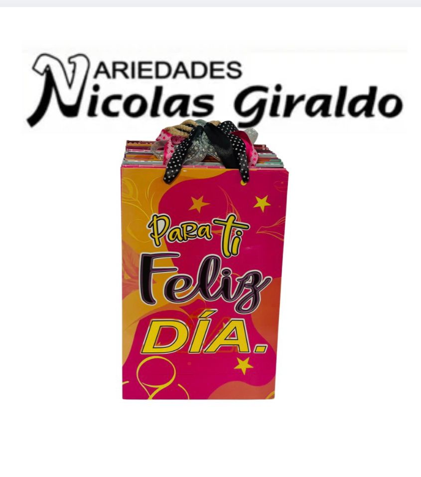 Bolsa regalo cariñito vertical mediana PAQ X12