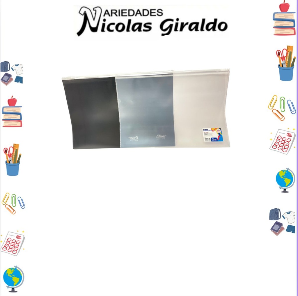 Sobre cierre hermetico carta PQT X12