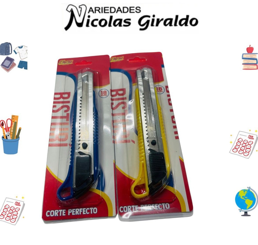 Bisturi eterna encartonado semi grande PQT X12