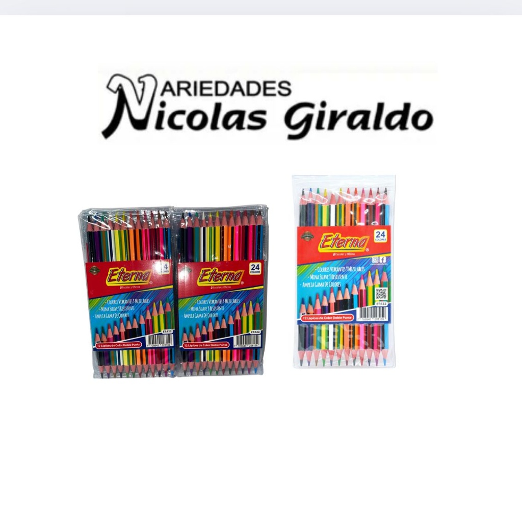 Color eterna x12 doble punta economico CAJA X12