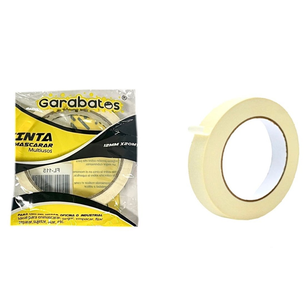 Cinta enmascarar 1/2 pequeña garabato PQT X12