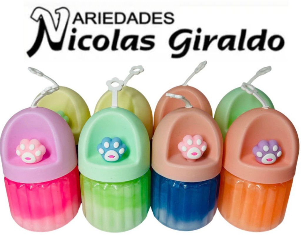 Slime grande redondo con muñeco CJA X12  