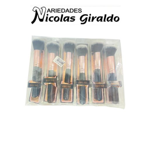 Brocha maquillaje grande fina PQT X12