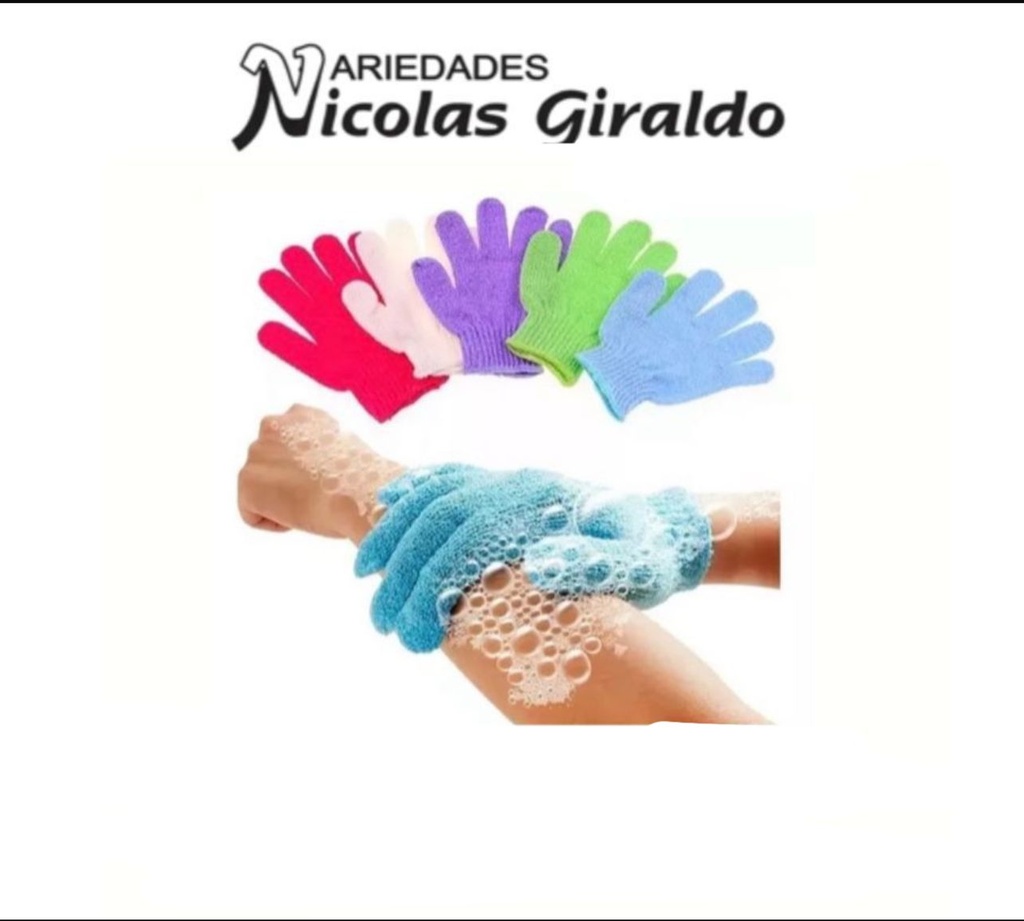 Guante exfoliante paquete x10