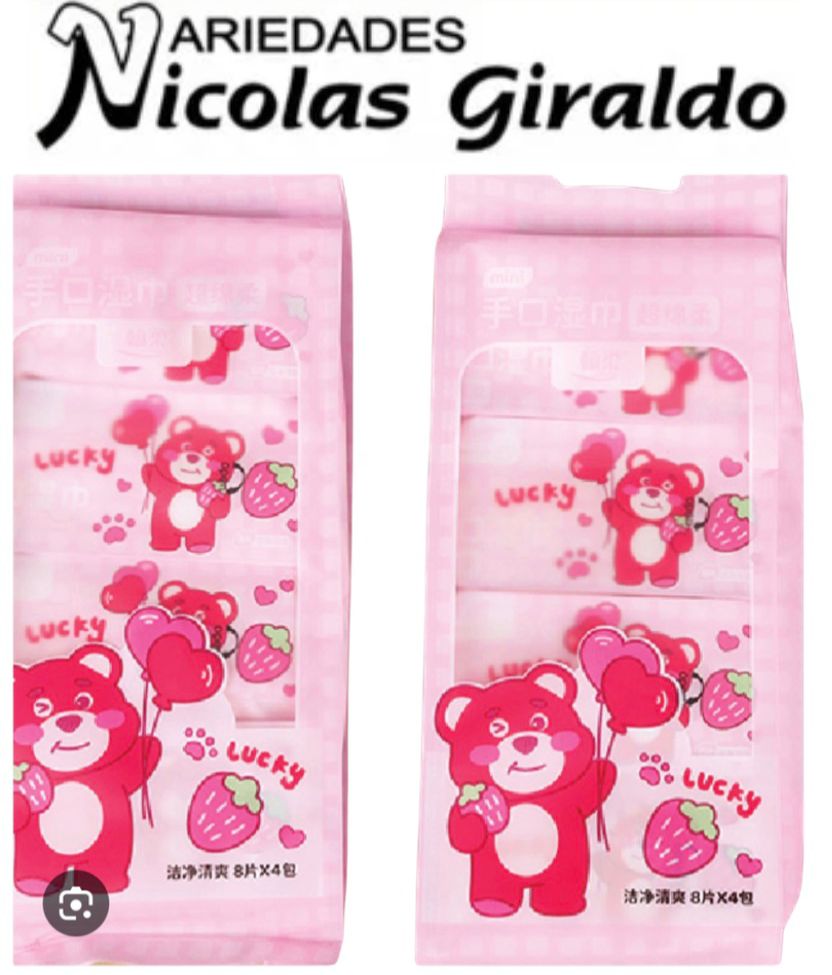 Pañitos humedo lucky mini x8 PQT X8  