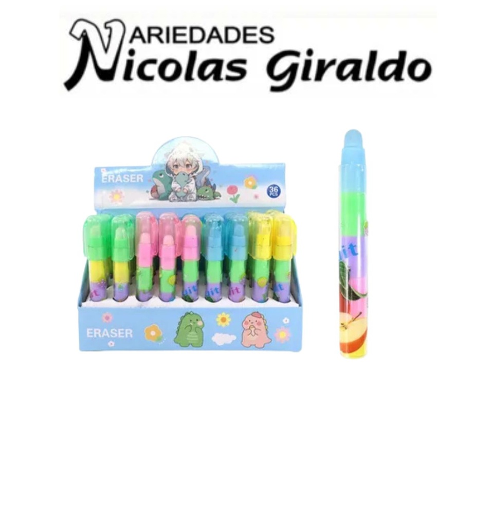 Borrador en barra 5 puntas caja x36 