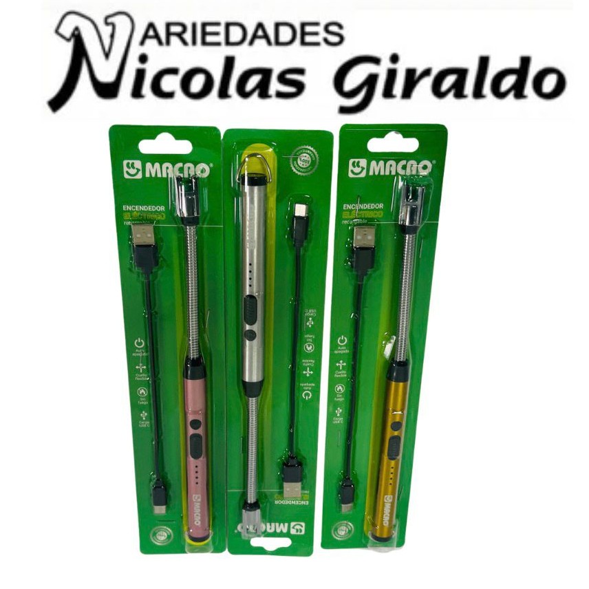 Encendedor recargable de plasma macao
