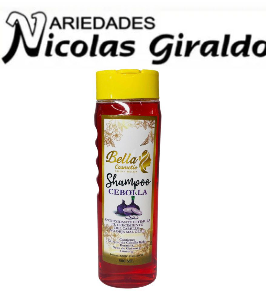 Shampoo bella cosmetic x500ml cebolla
