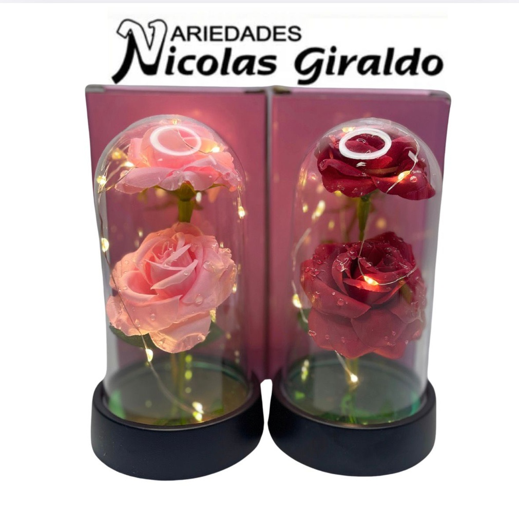 Urna decorativa rosa luz pequeña   