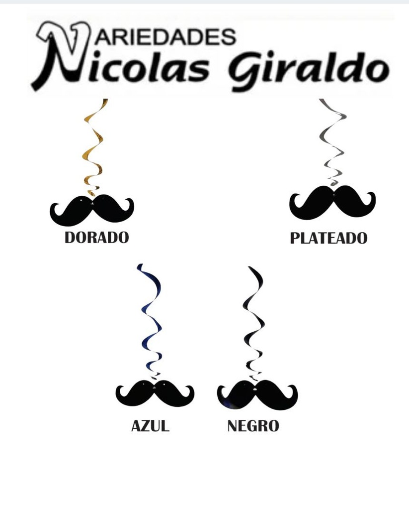 Espiral mostacho x3