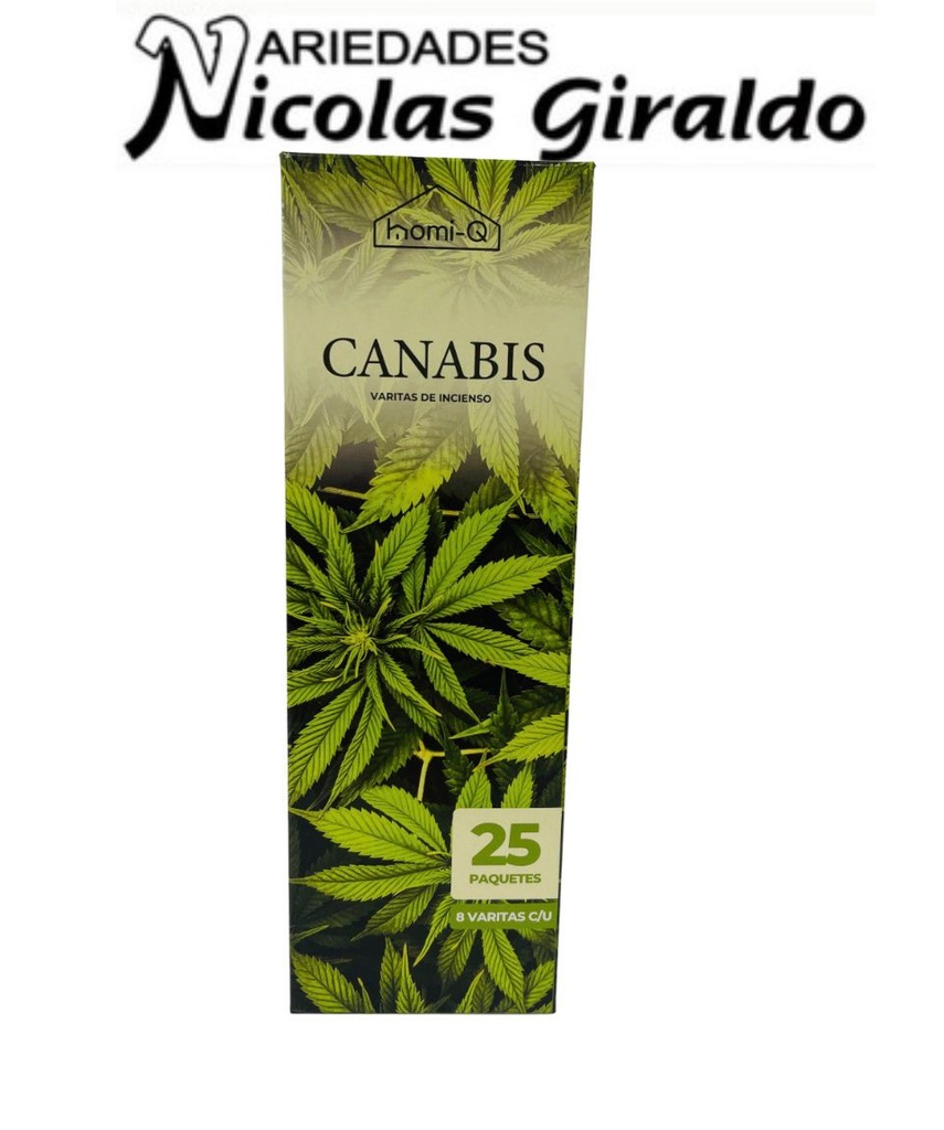Incienso homi-q x25 cajas cannabis HQ311