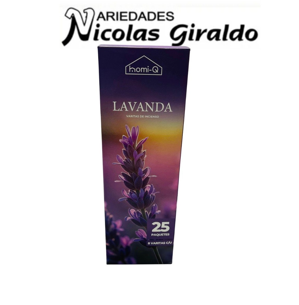 Incienso homi-q x25 cajas lavanda HQ315