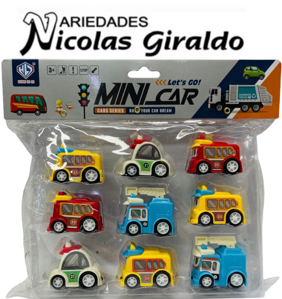 Carro impulso surtido mini x9 fino   