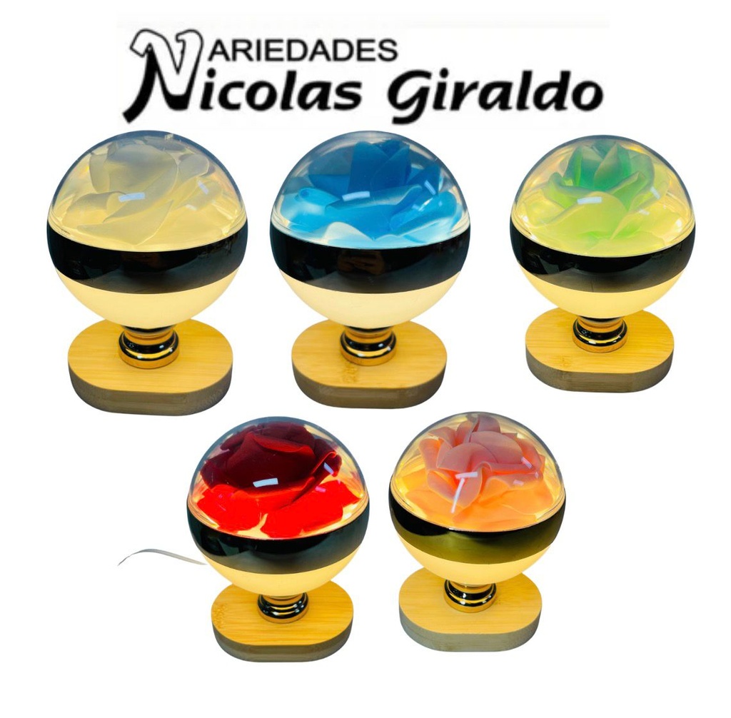 (PE9548)Flor decorativa mini cupula de luz 