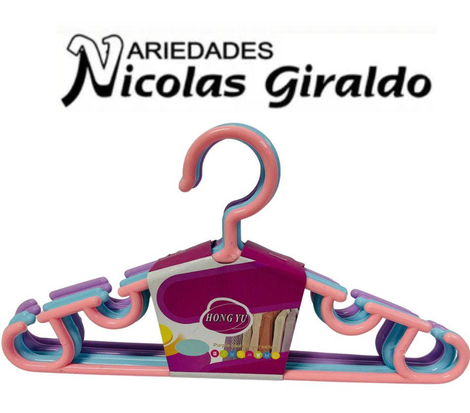 Gancho bebe color  x5 