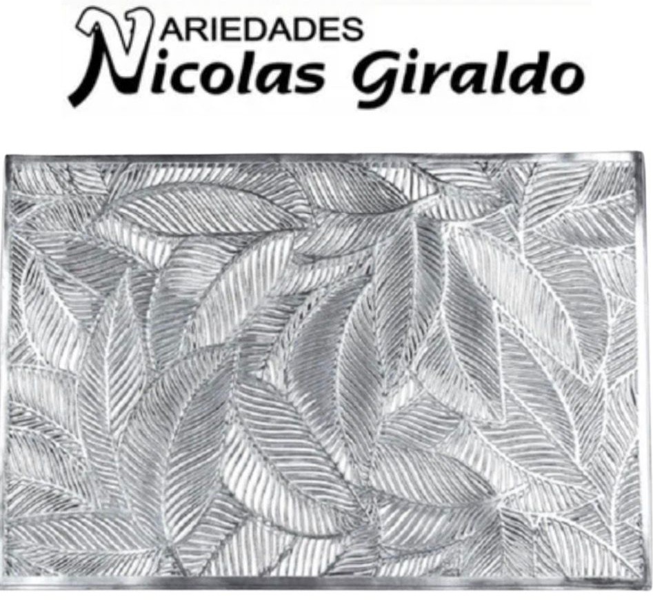 Individual mesa fino rectangular x6 plata