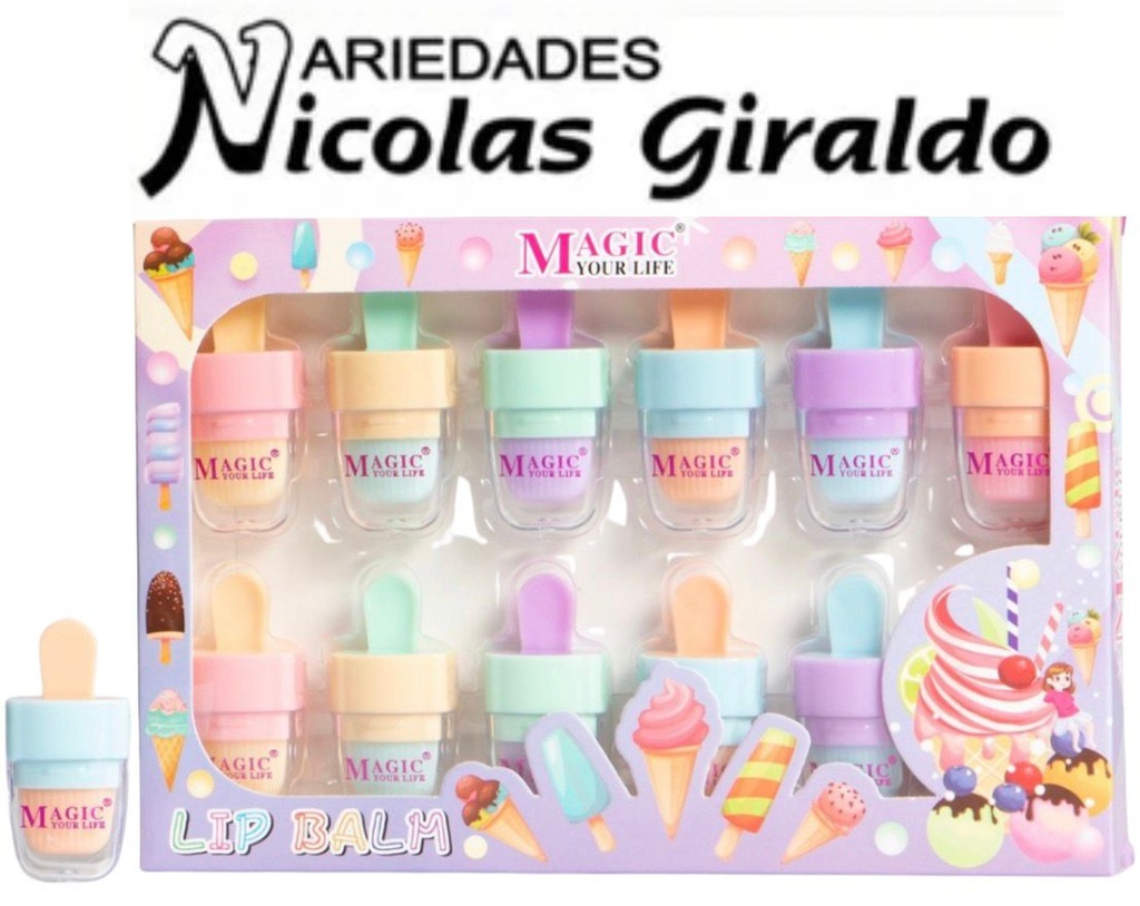 Brillo humetante paleta x12