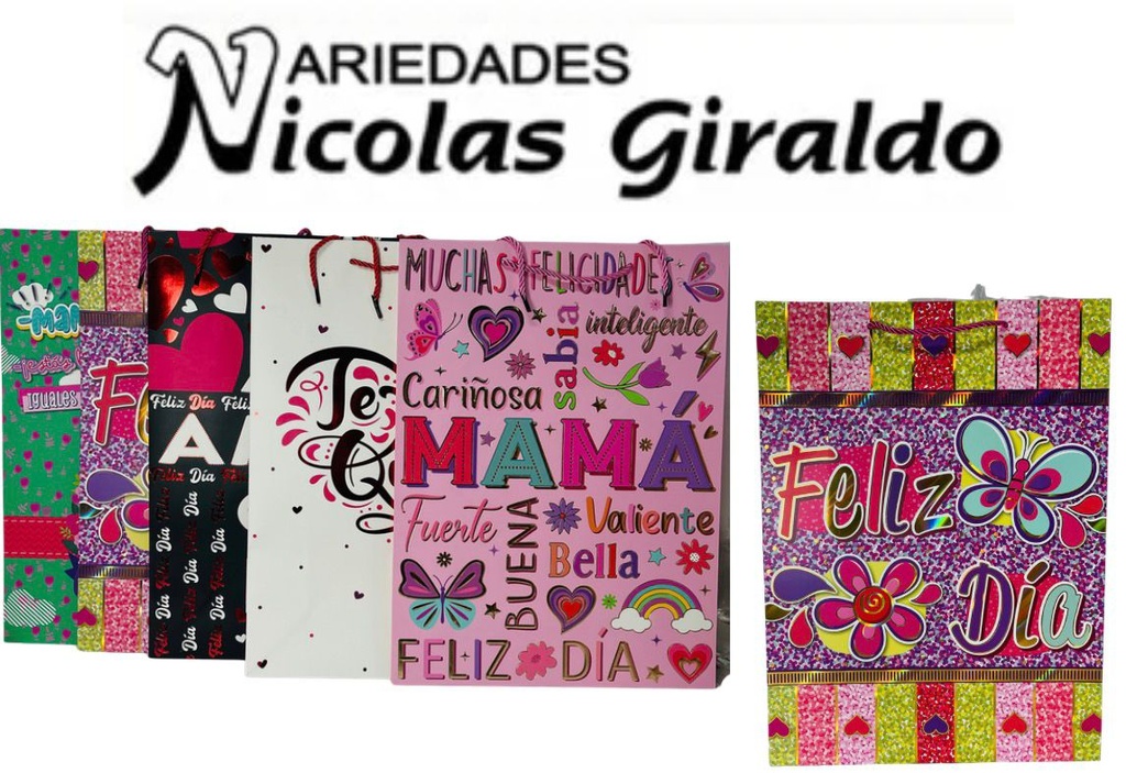 @Bolsa regalo importada grande pqt x12 