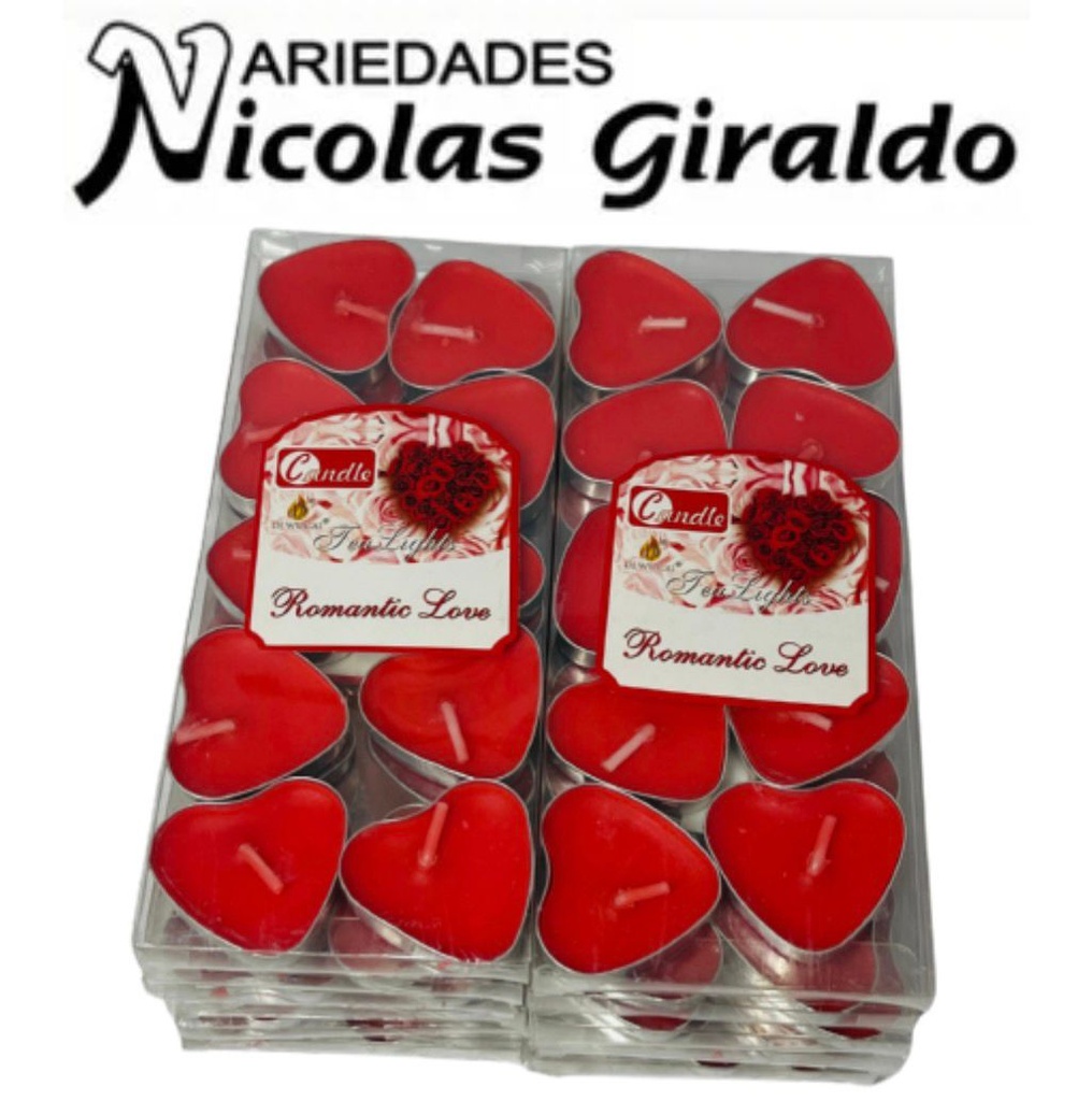 Vela flotante corazon x10 PQT X12