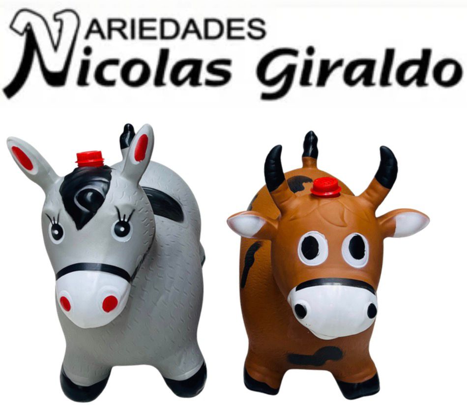 Animal montable burro y vaca
