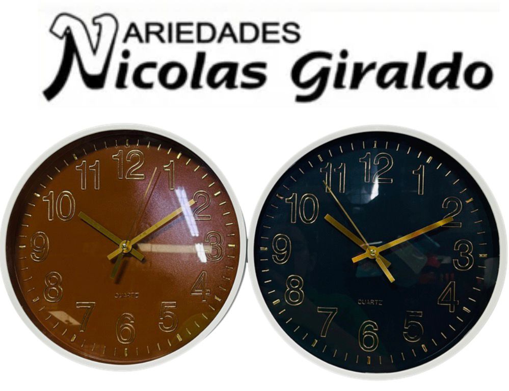 Reloj pared redondo grande 