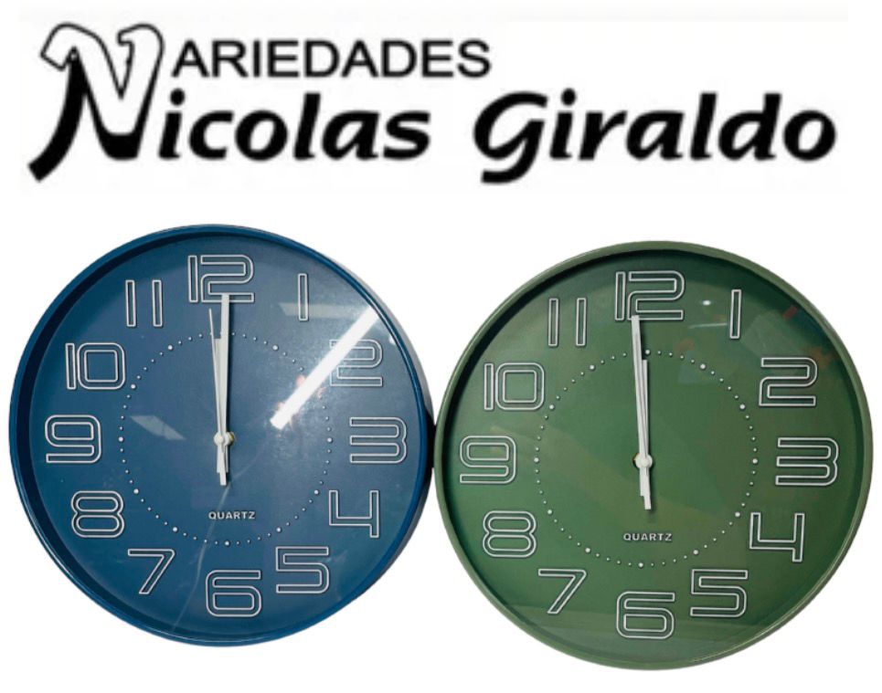 Reloj pared redondo grande  
