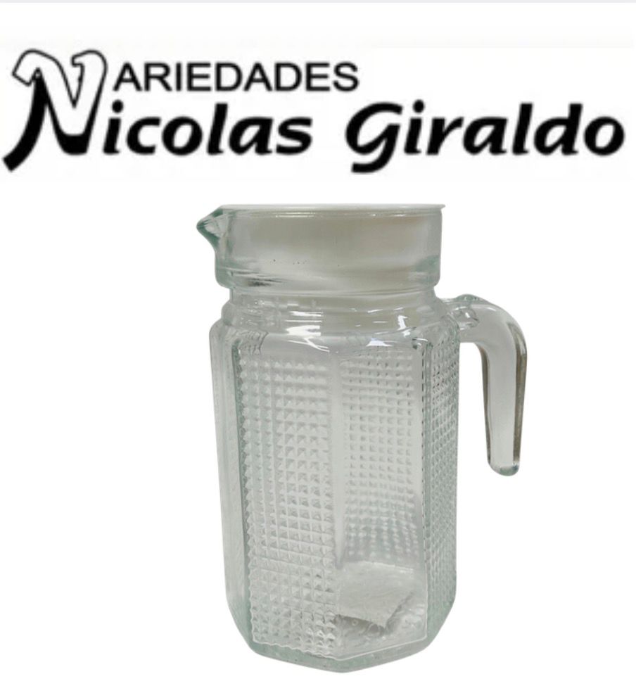 Jarra vidrio mini con tapa transparente (25SW-54)