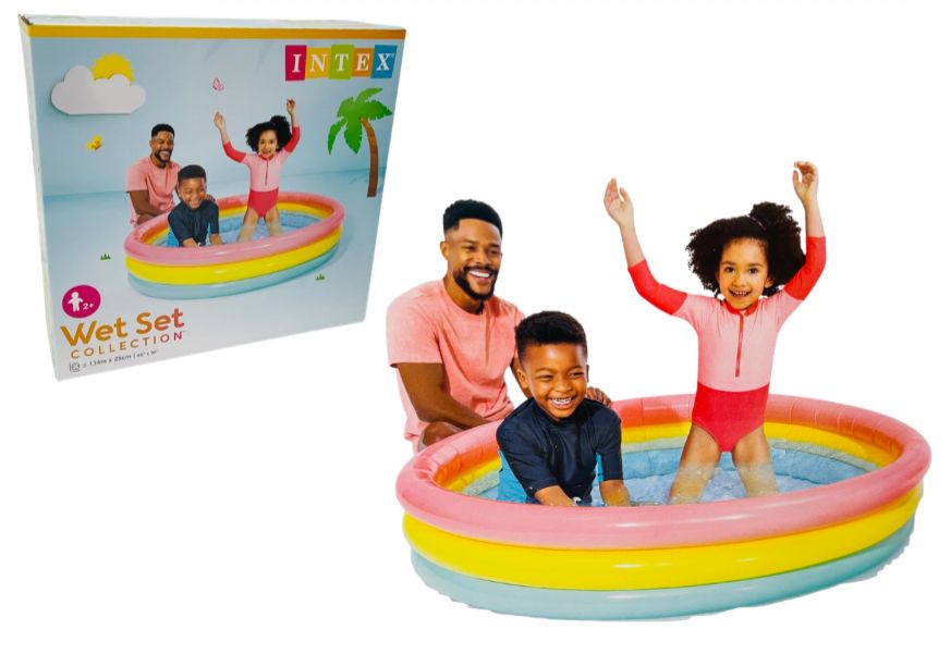 Piscina inflable mediana intex 3 aros 1.14mx25cm 