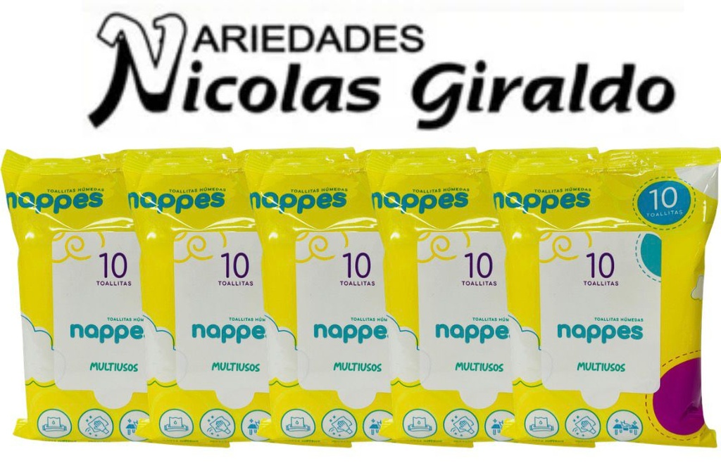 Pañitos humedo nappes x10 PQT X12  